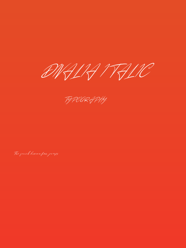 Divalia Italic Poster