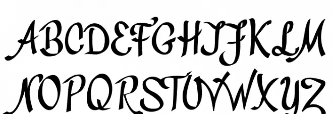 Divat Schriftart Groß
