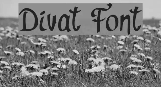Divat Font examples