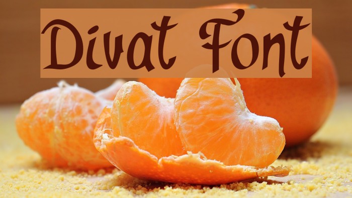 Divat Font examples