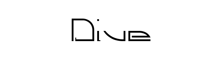 Dive  フリーフォントのダウンロード