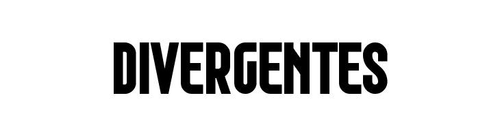Divergentes  font caratteri gratis