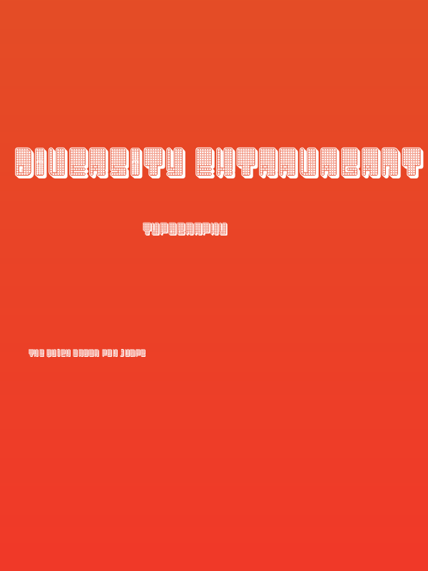 Diversity Extravagant Regular Poster