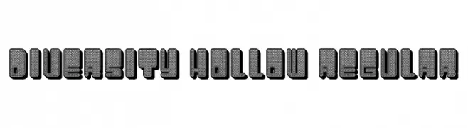Diversity Hollow Regular  les polices de caractères gratuit tlcharger