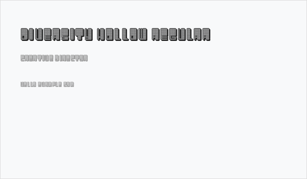 Diversity Hollow Regular Business Card