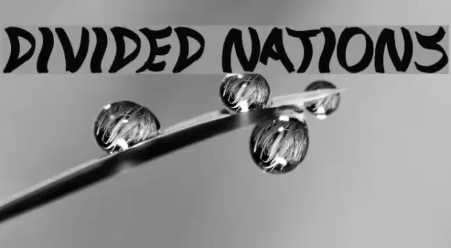 Divided Nations Font examples