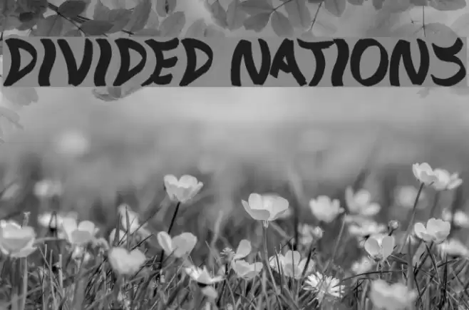 Divided Nations Font examples