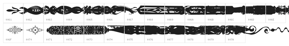 DividersTwo Character Map