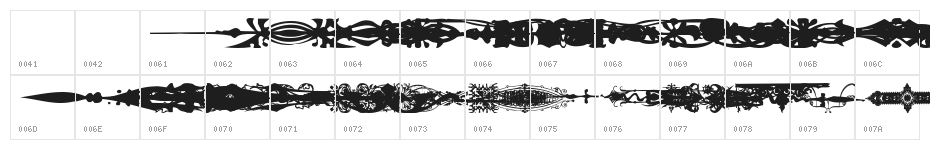 Dividers Character Map