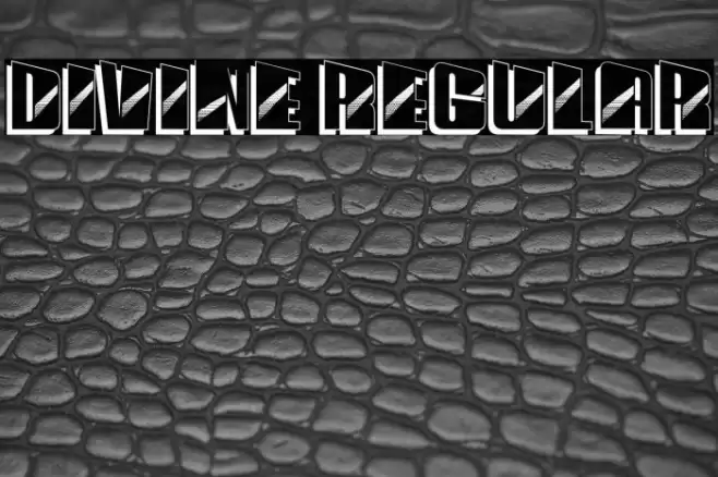 Divine Regular Font examples