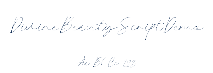 DivineBeautyScriptDemo Font Preview