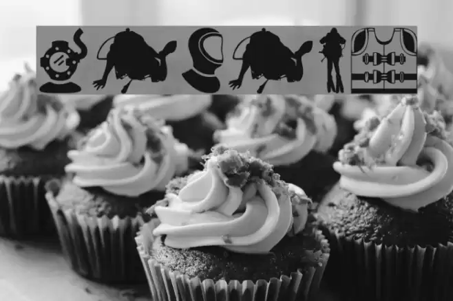 Diving Font examples