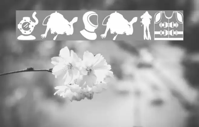 Diving Font examples