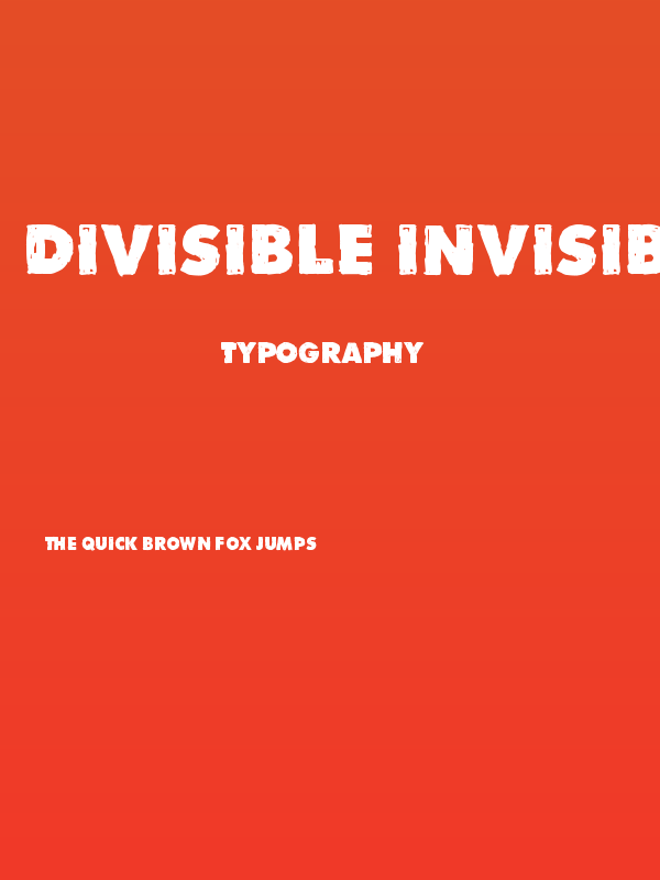 Divisible Invisible Low Poster
