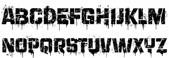 Division Regular Font Litere mari