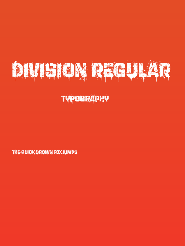 Division Regular Poster
