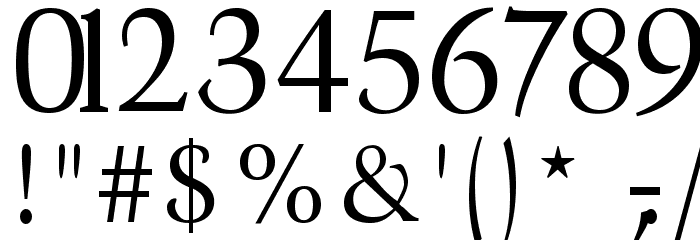 Divona Font OTHER CHARS