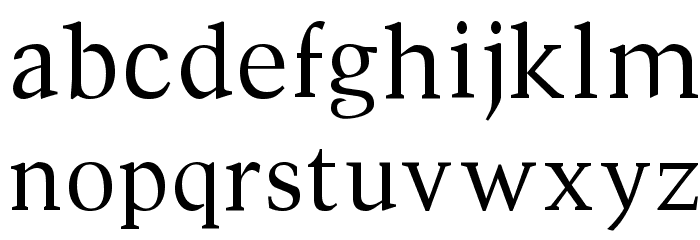 Divona Font LOWERCASE