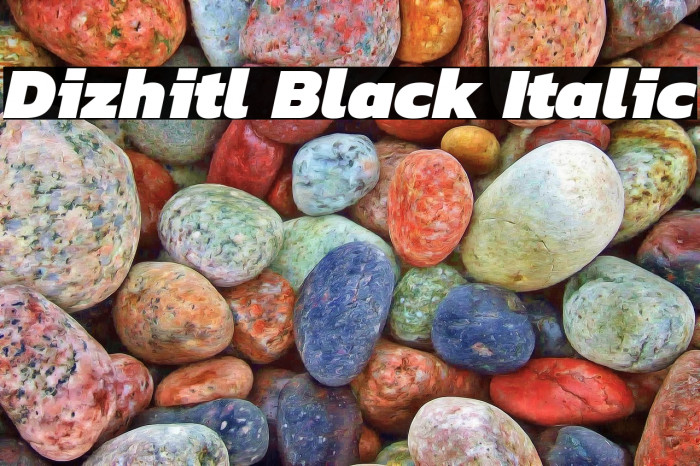 Dizhitl Black Italic Example 3