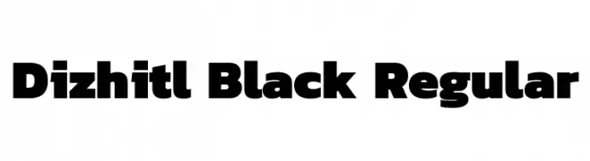 Dizhitl Black Regular  baixar fontes gratis