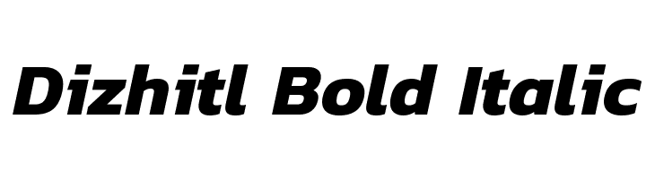 Dizhitl Bold Italic  font caratteri gratis