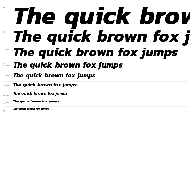 Dizhitl Bold Italic Waterfall