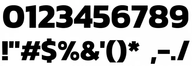 Dizhitl Bold Font OTHER CHARS