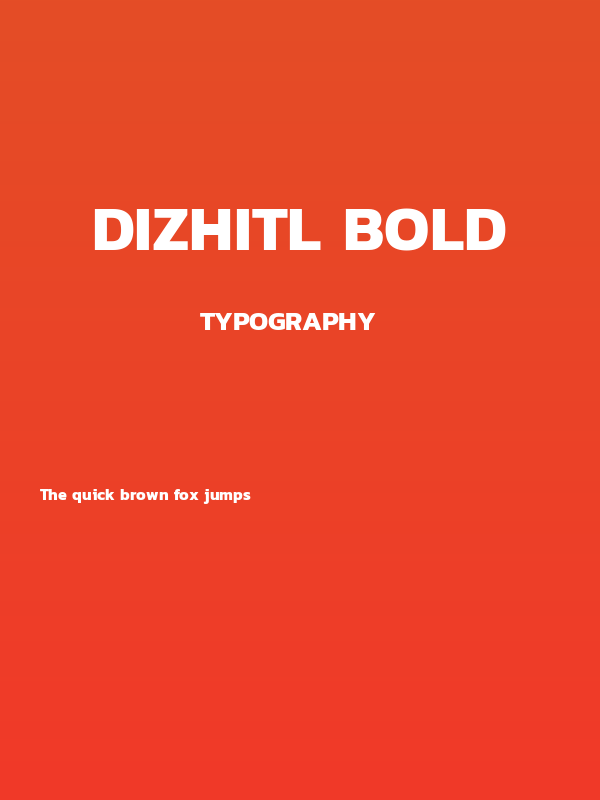 Dizhitl Bold Poster