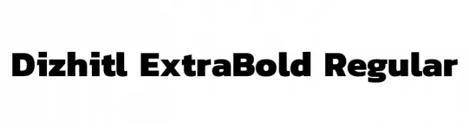 Dizhitl ExtraBold Regular  baixar fontes gratis