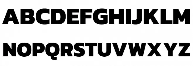 Dizhitl ExtraBold Regular Font Litere mari