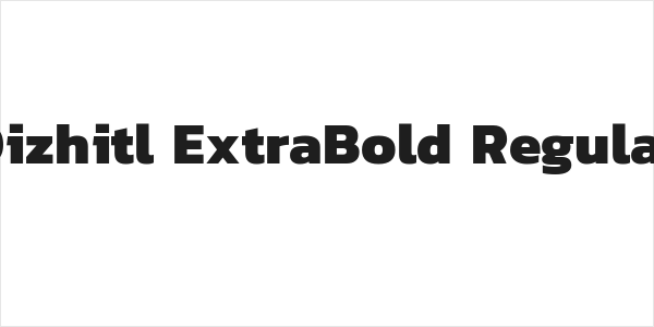 Dizhitl ExtraBold Regular Logo
