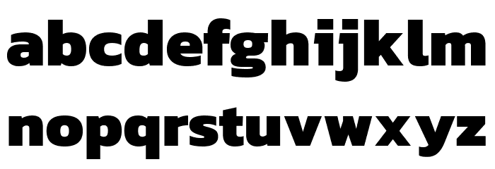 Dizhitl ExtraBold Regular Font LOWERCASE