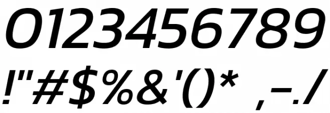 Dizhitl Italic Font OTHER CHARS