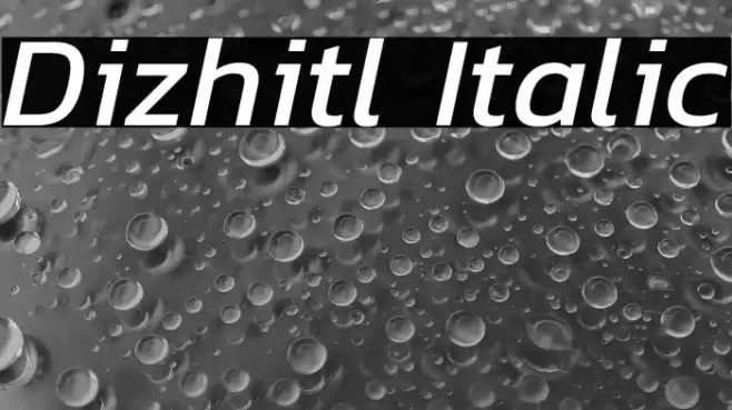 Dizhitl Italic Font examples