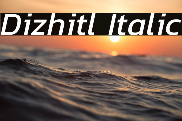 Dizhitl Italic Example 3