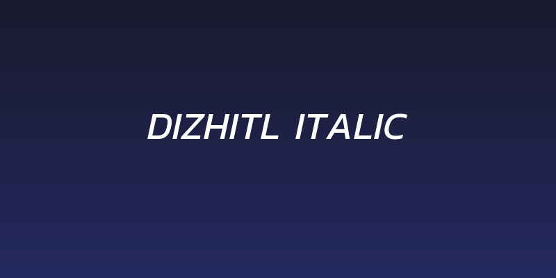 Dizhitl Italic Social Header