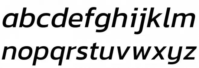 Dizhitl Italic फ़ॉन्ट लोअरकेस