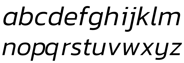 Dizhitl Light Italic Font LOWERCASE