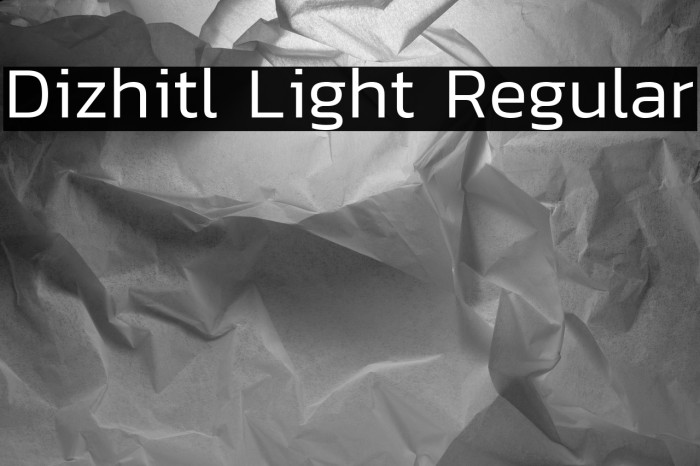 Dizhitl Light Regular Example 2