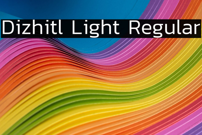 Dizhitl Light Regular Example 3