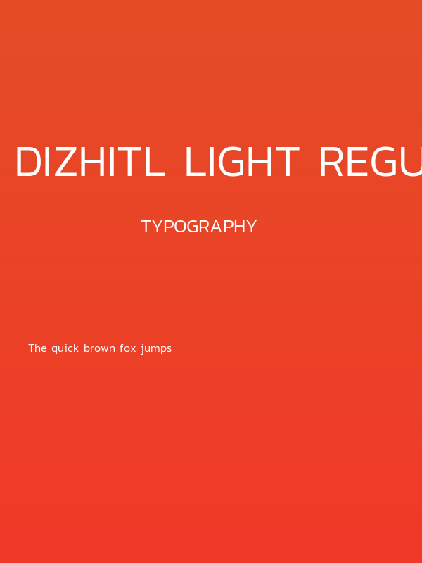 Dizhitl Light Regular Poster