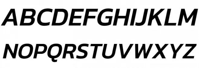 Dizhitl Medium Italic फ़ॉन्ट अपरकेस