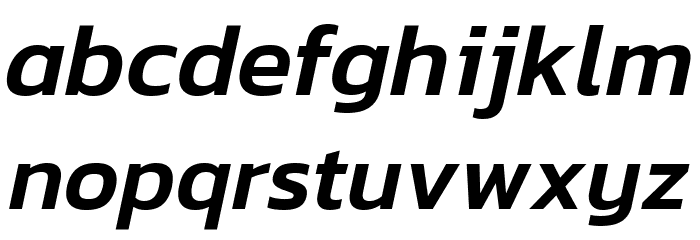 Dizhitl Medium Italic Font LOWERCASE