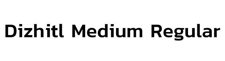 Dizhitl Medium Regular  Descarca Fonturi Gratis