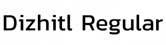 Dizhitl Regular  Скачать бесплатные шрифты