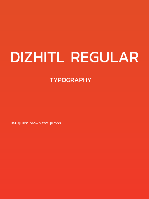 Dizhitl Regular Poster