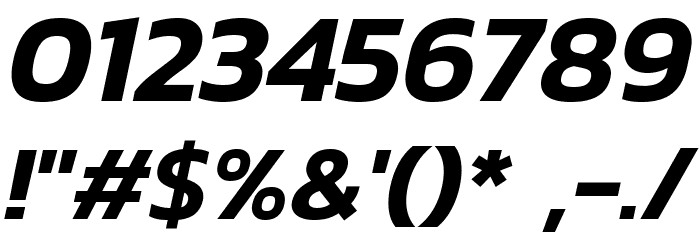 Dizhitl SemiBold Italic Font OTHER CHARS
