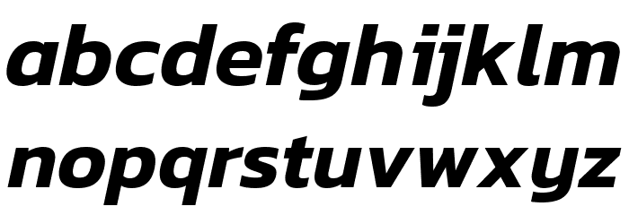 Dizhitl SemiBold Italic Font LOWERCASE