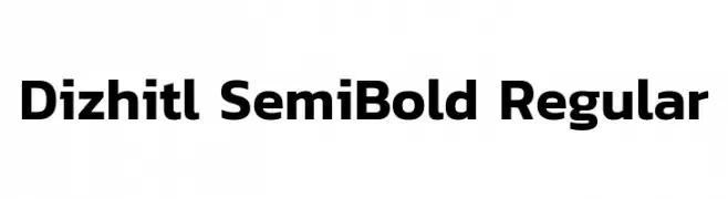 Dizhitl SemiBold Regular  Скачать бесплатные шрифты