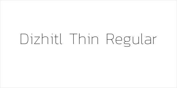 Dizhitl Thin Regular Logo